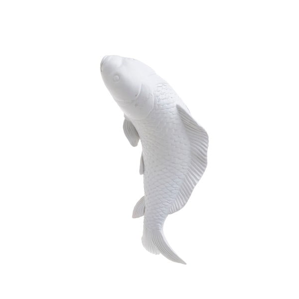 Decorațiune în formă de pește InArt, 24 x 10 cm, alb