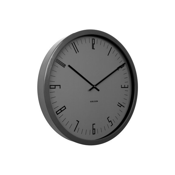 Ceas de perete Present Time Cased Index, gri-image-3