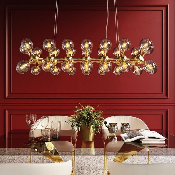 Lustră gri/aurie ø 12 cm Atomic – Kare Design-image-1