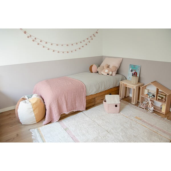 Covor roz/crem lavabil/țesut manual din bumbac 140x200 cm Lanes Vintage Nude – Lorena Canals-image-3