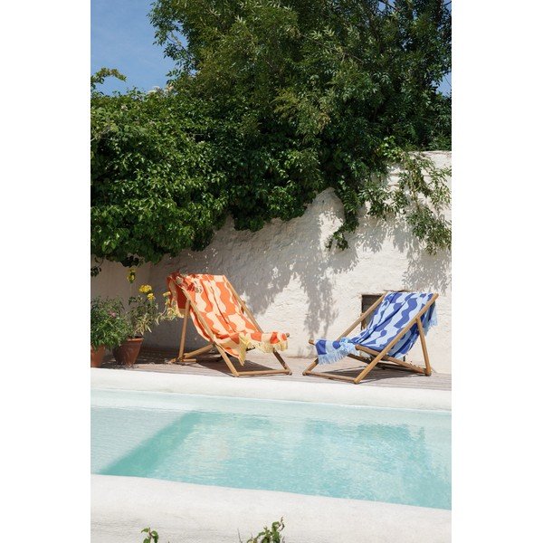 Prosop de plajă albastru din bumbac 100x160 cm Nugo – noo.ma-image-4