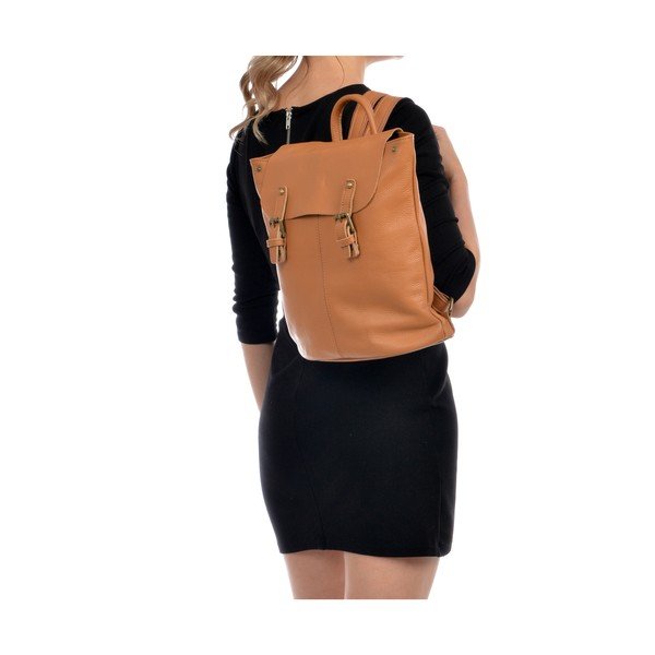 Rucsac din piele Roberta M, maro-image-4