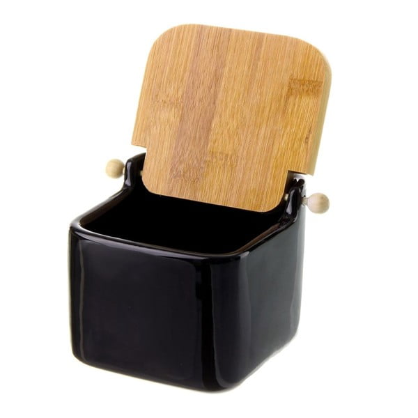 Solniță din ceramică Unimasa Modern, 750 ml, negru-image-2