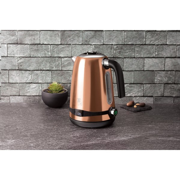 Ceainic electric de 1,7 l Rosegold Metallic Line - BerlingerHaus-image-1