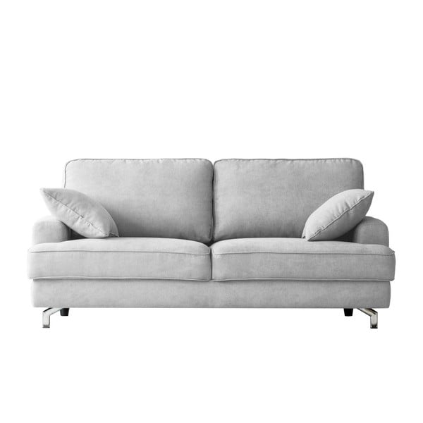 Canapea cu 3 locuri Kooko Home Rumba, gri - alb 
