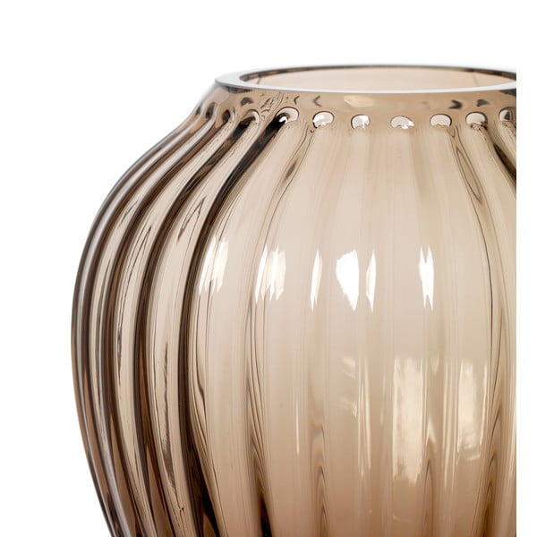 Vază din sticlă Kähler Design Hammershøi, înălțime 14 cm, maro-image-4