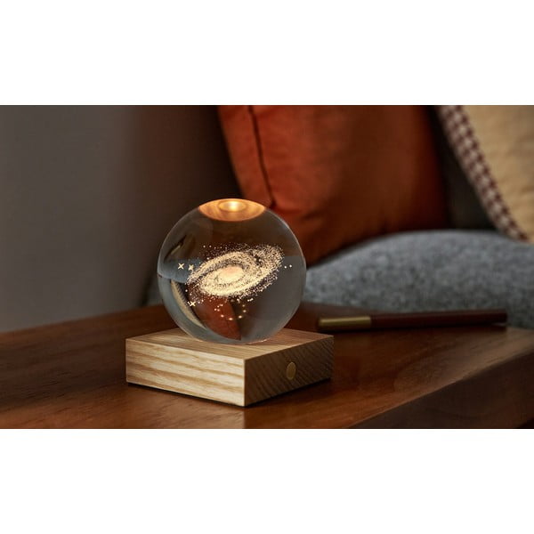 Decorațiune luminoasă maro închis cu USB Amber – Gingko-image-1