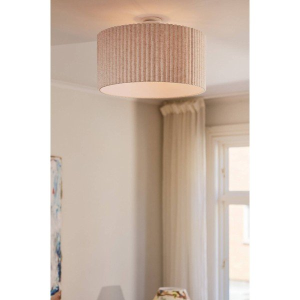 Plafonieră bej din in ø 60 cm Alina – Jotex-image-1