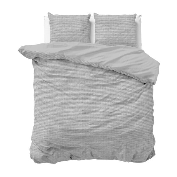 Lenjerie de pat din bumbac Sleeptime, 200 x 200 cm, gri