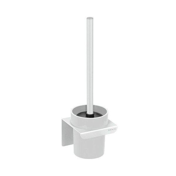 Perie de WC albă autoadezivă cu Turbo-Loc din plastic Lizan – Wenko