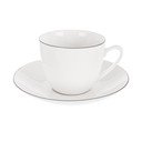 Ceașcă albă pentru cappuccino din porțelan 210 ml Decora – Orion