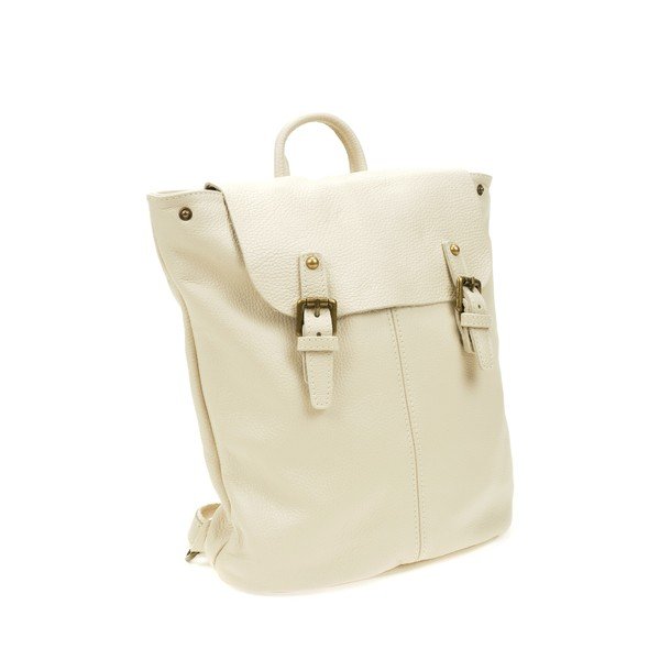 Rucsac din piele Roberta M, bej-image-3