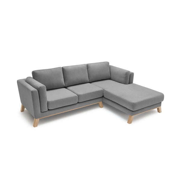 Canapea cu șezlong pe partea dreaptă Bobochic Paris Seattle, gri-image-4