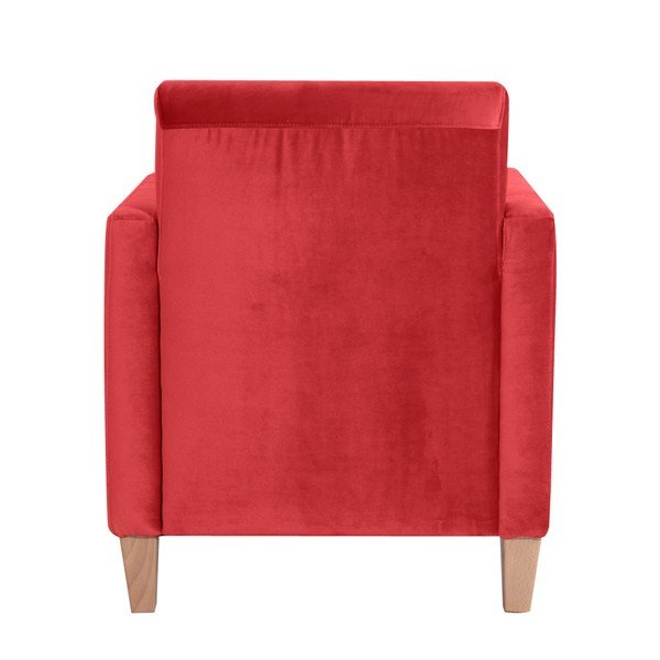 Fotoliu Max Winzer Milla Velvet, roșu-image-2