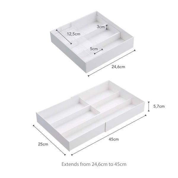 Organizator pentru sertare din plastic Tower – YAMAZAKI-image-3