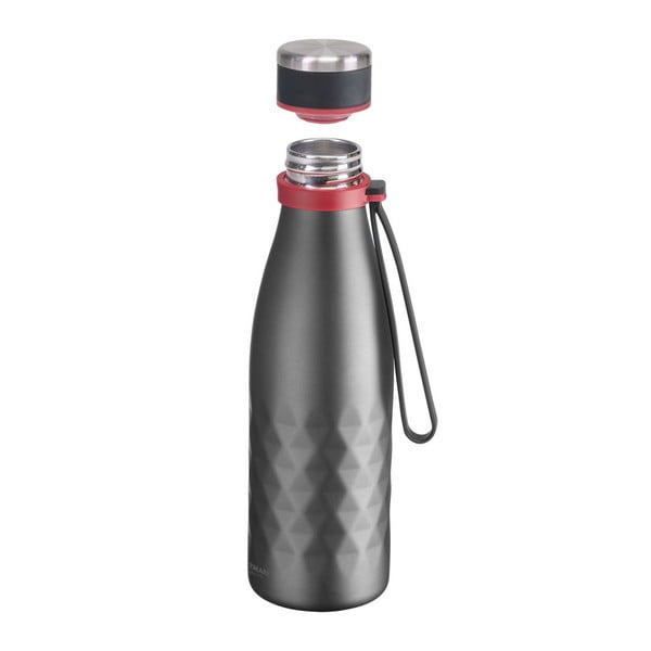 Sticlă gri de călătorie din silicon și  oțel inoxidabil 550 ml Viva – Westmark-image-3