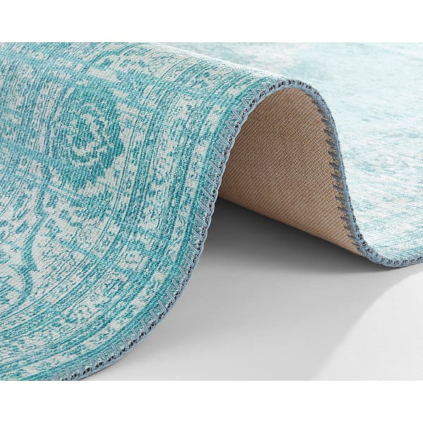 Covor Nouristan Carme, 80 x 150 cm, turcoaz-image-4