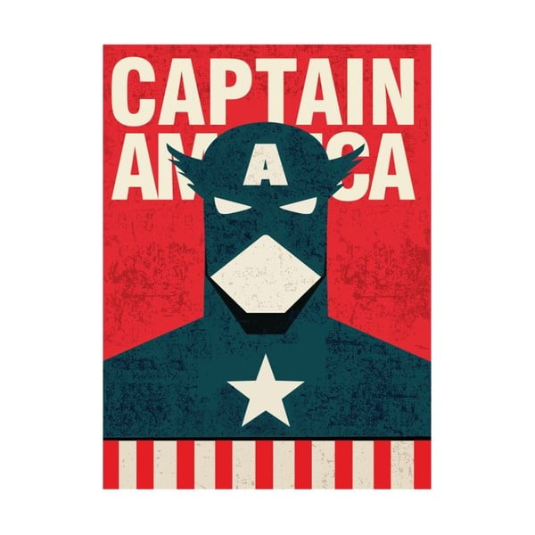 Poster Blue-Shaker Super Heroes Captain America, 30 x 40 cm