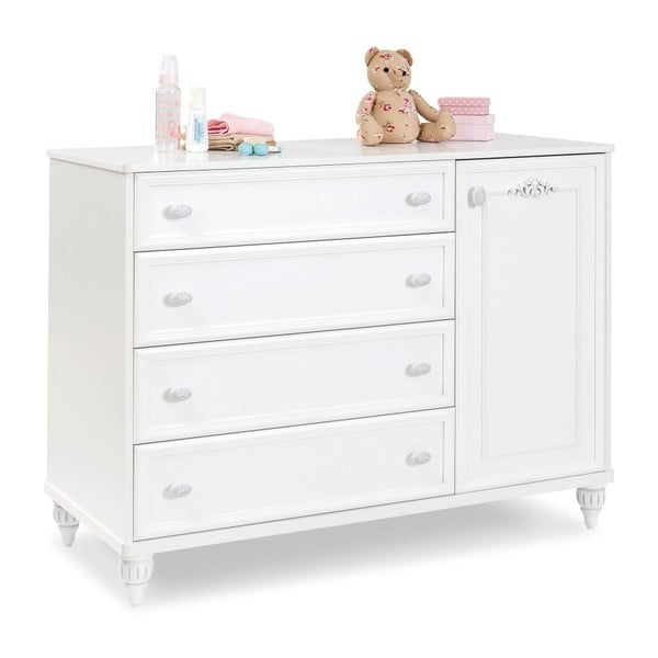 Comodă Romantica Large Dresser, alb