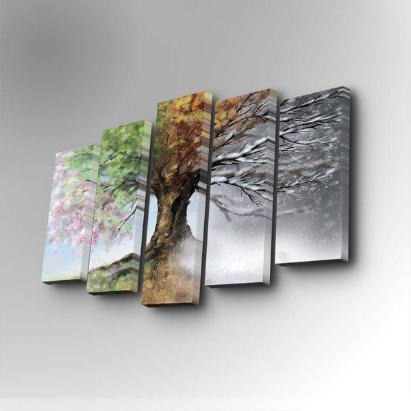 Tablou din mai multe piese Four Seasons, 82 x 50 cm-image-2