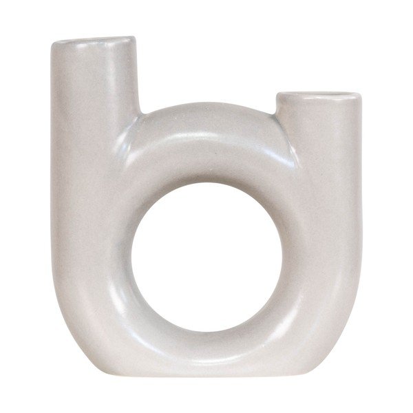 Sfeșnic din sticlă House Nordic Fondo, alb-image-2