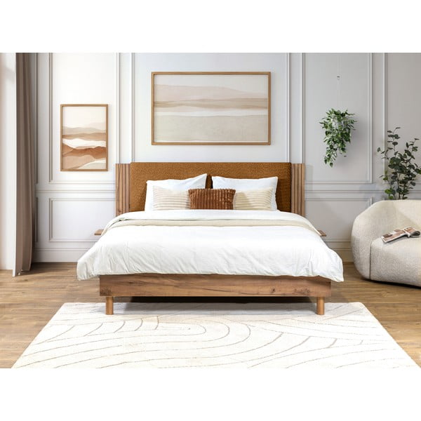 Pat matrimonial cu somieră 160x200 cm Lior – Bobochic Paris-image-3