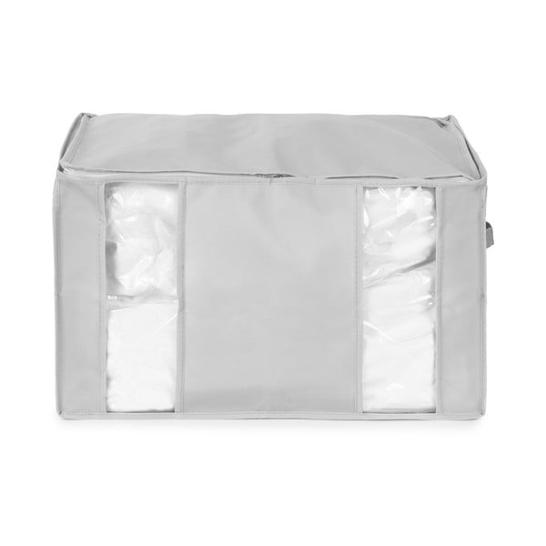 Cutie de depozitare pentru haine din material textil cu vacuum/cu pereți întăriți 56x42x33 cm Granit – Compactor-image-4