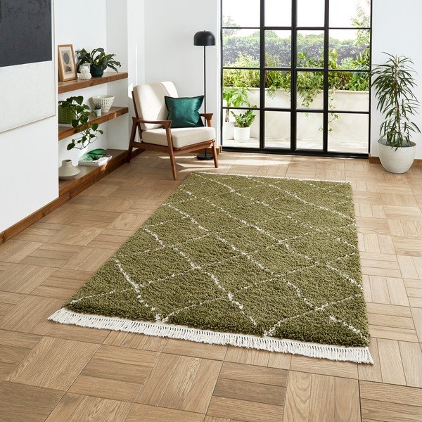 Covor verde 80x150 cm Boho – Think Rugs-image-1