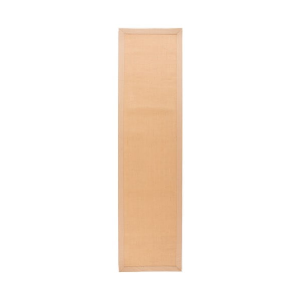 Covor din iută Flair Rugs Herringbone, 60 x 230 cm, maro