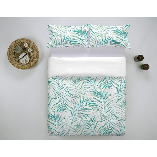 Set 2 fețe de pernă din bumbac Marghett Baker Aqua, 50 x 75 cm-image-1