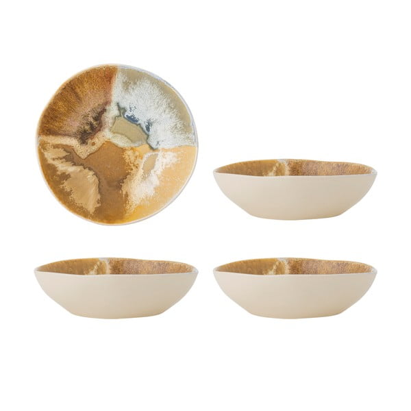 Boluri mici crem 4 buc. din gresie 625 ml Lacey – Bloomingville