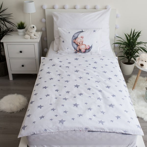 Lenjerie de pat pentru copii din bumbac pentru pătuț 100x135 cm Teddy Bear – Jerry Fabrics-image-2