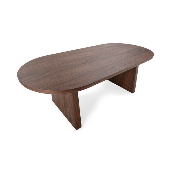 Masă de dining cu aspect de lemn de nuc 100x200 cm Blair – MOME-image-3