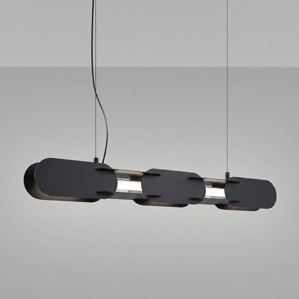 Lustră neagră LED din metal CHAIN – Thoro-image-1