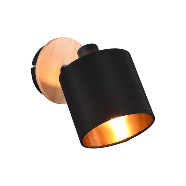 Spot negru/în culoare naturală ø 12 cm Tommy – Reality-image-1