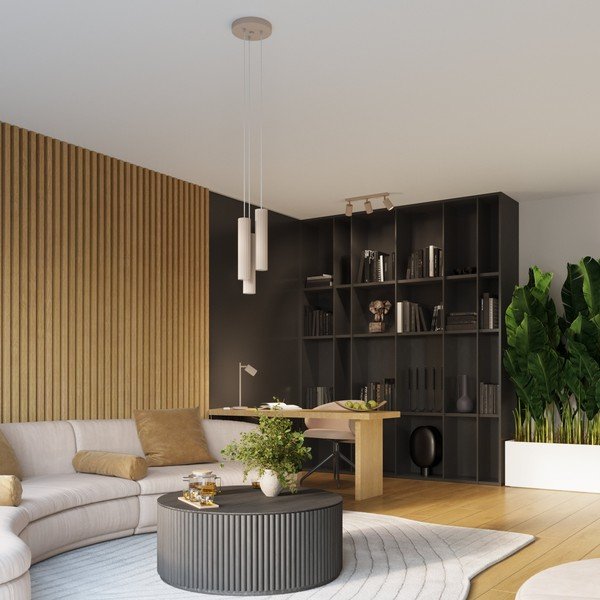 Spot taupe din metal 6,5x45 cm Gleam – Sollux-image-3