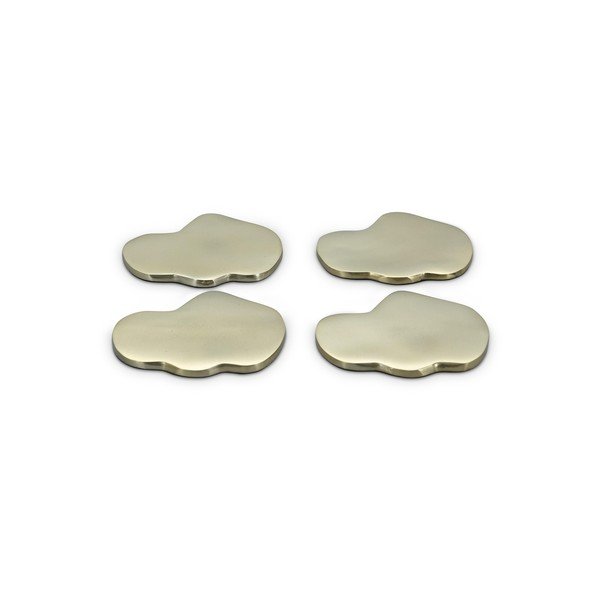 Coasters aurii 4 buc. din metal Charm – S|P Collection-image-3