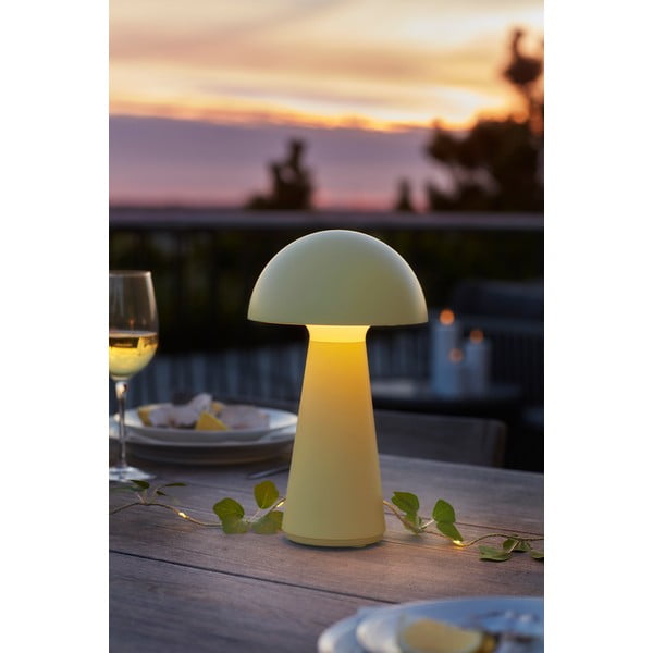 Veioză galbenă LED cu control prin telecomandă (înălțime 28 cm) Sam – Sirius-image-3