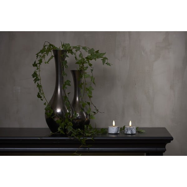 Lumânări LED 2 buc. (înălțime 6 cm) Flamme Marble – Star Trading-image-3