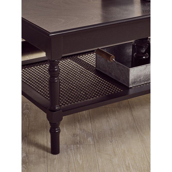 Măsuță de cafea neagră 60x120 cm Heritage – Premier Housewares-image-3