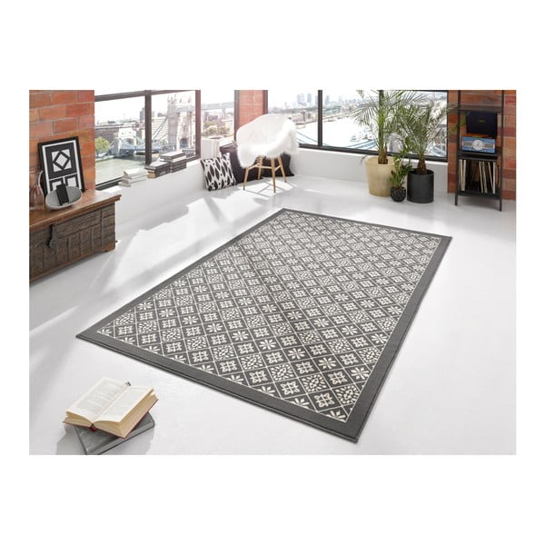 Covor tip traversă Hanse Home Gloria Tile, 80x300 cm, gri-bej-image-1