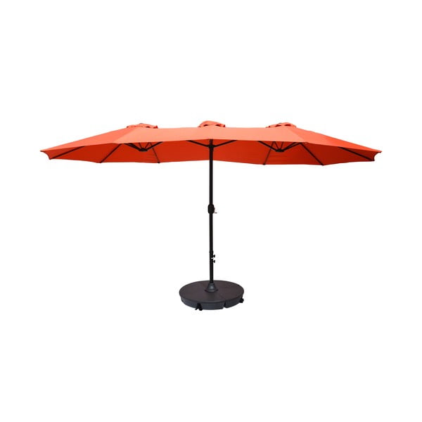 Umbrelă de soare portocalie 456x270 cm Double - Rojaplast