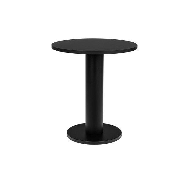 Masă de dining rotundă cu blat cu aspect de lemn de stejar ø 65 cm Sool – noo.ma