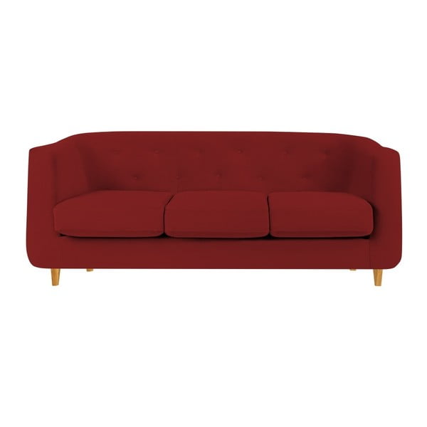 Canapea cu 3 locuri Mel Art Michael, roșu