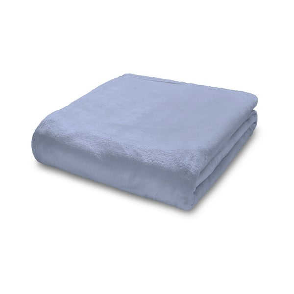 Pătură albastru-deschis din micropluș/cocolino 130x170 cm Raschel Velvet – Catherine Lansfield