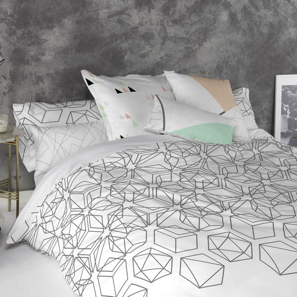 Set 2 fețe de pernă din bumbac Blanc Lake-image-1