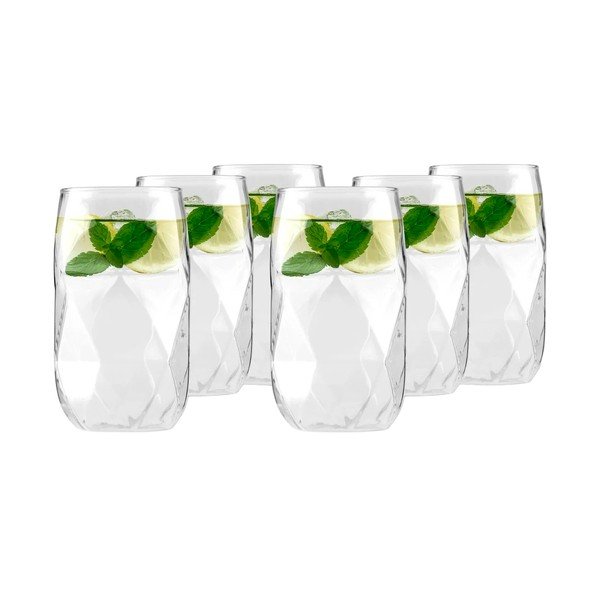 Pahare 6 buc. din sticlă borosilicată 400 ml Geo – Vialli Design
