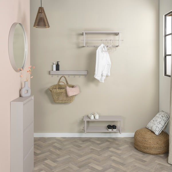 Pantofar taupe suspendat din metal 71x26x34 cm Marco – Spinder Design-image-1