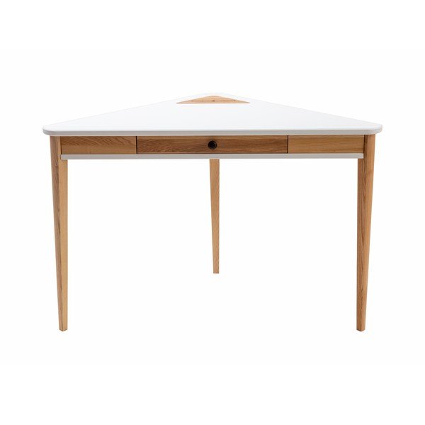 Birou pe colț Ragaba Ashme, alb-image-3