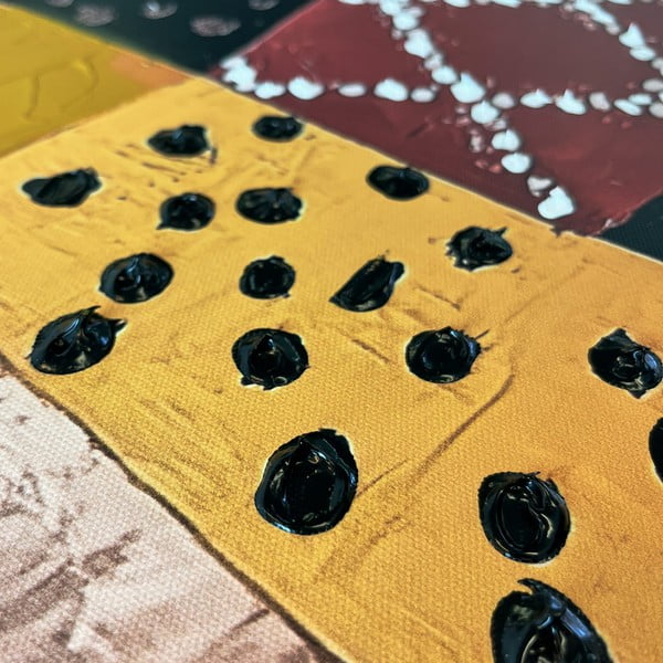 Tablou cu detalii pictate manual 70x100 cm Mae – Styler-image-3